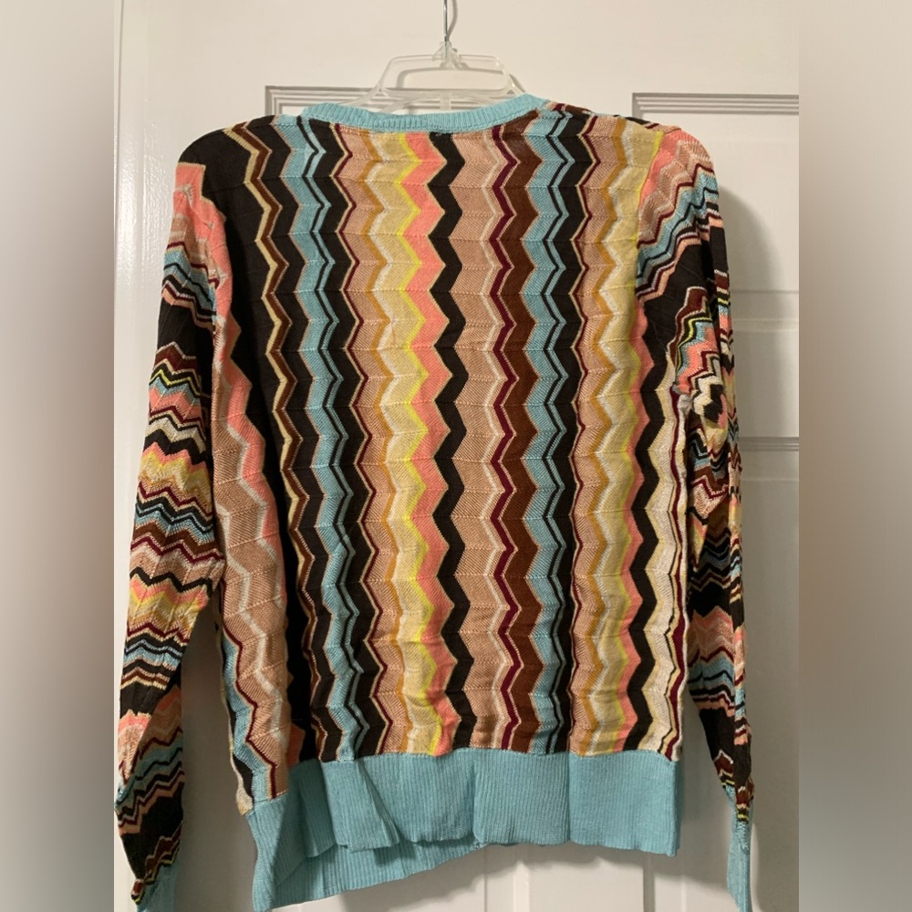 Missoni Multicolor Zigzag Cardigan - Picture 2 of 5